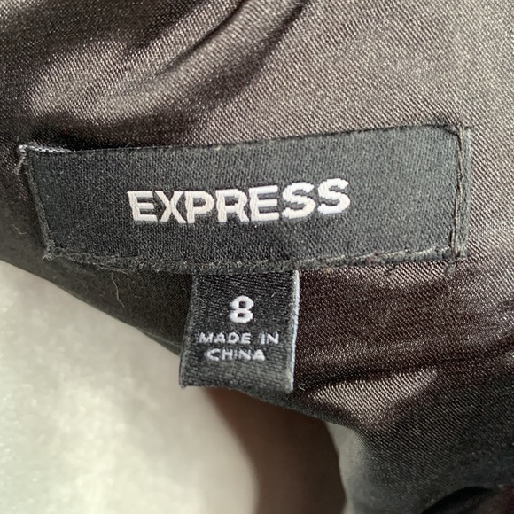 Express Lace Side Zipper Bodycon Black Dress size 8 - Picture 5 of 5